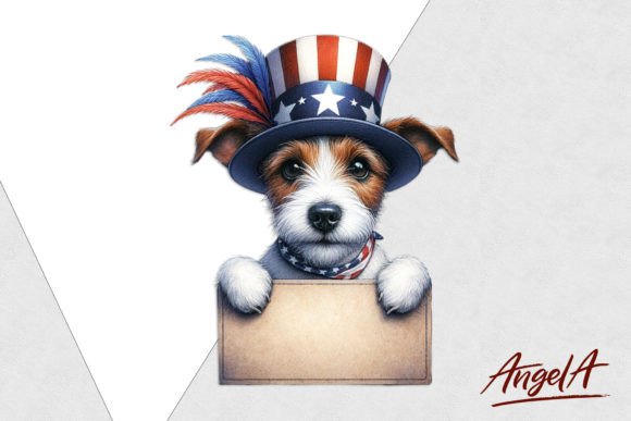 Download Jack Russell Terrier / Patriotic Dog PNG - Dog Collection