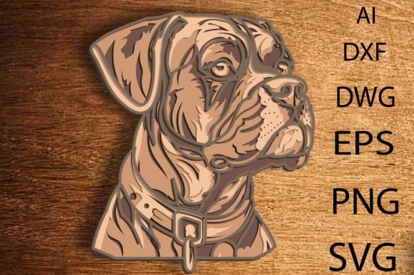 Download Boxer Dog Multilayer Svg/Vector Dog/Laye - Vector Collection