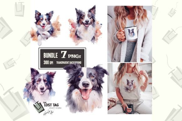 Download Border Collie Dog Clipart Bundle - Dog Collection
