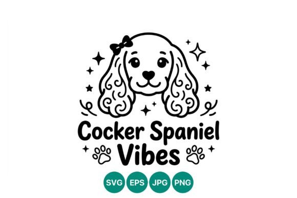 Download Cocker Spaniel Vibes Cute Dog Vector - Vector Collection