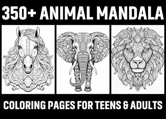 Download 350+ Animal Mandala Coloring Pages - Mandala Collection