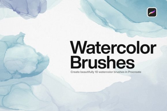 Download 10 Watercolor Brushes Procreate - Premium Resources