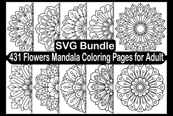 Download Flowers Mandala Coloring Pages for Adult - Mandala Collection