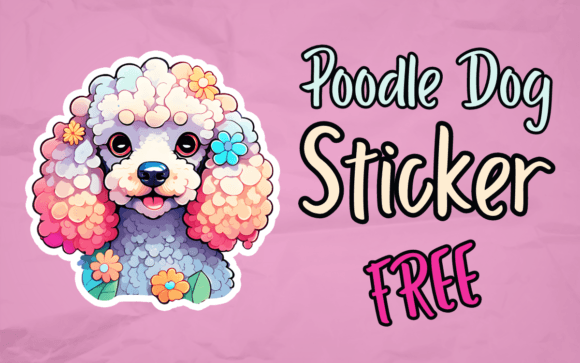 Download Poodle Dog Sticker Sublimation - Dog Collection