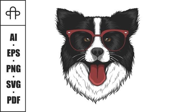 Download Border Collie Dog Eyeglasses - Dog Collection