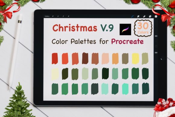 Download Procreate Color Palettes-Christmas V9 - Palettes Collection