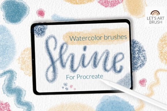 Download Shimmer Glitter Procreate Watercolor - Premium Resources